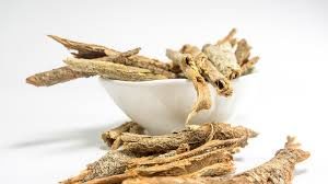 Ashwagandha root in bowl